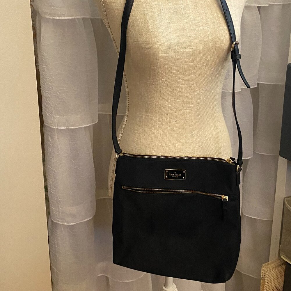Kate Spade Dessi Wilson Road Black Nylon Crossbody Bag